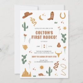 Wild Westerne uitnodiging