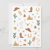 Wild Westerne uitnodiging (Achterkant)