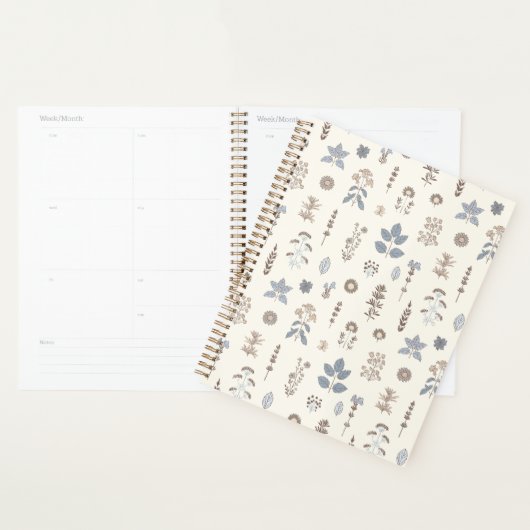Wild Whimsy Blue Brown Planner (Display)