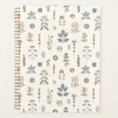 Wild Whimsy Blue Brown Planner (Voorkant)