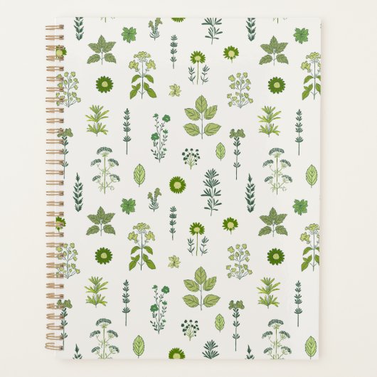 Wild Whimsy Green Planner (Voorkant)