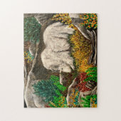 Wild White Goat Puzzle Legpuzzel (Verticaal)