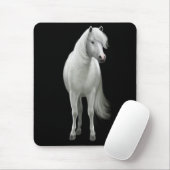 Wild White Horse Mousepad Muismat (Met muis)