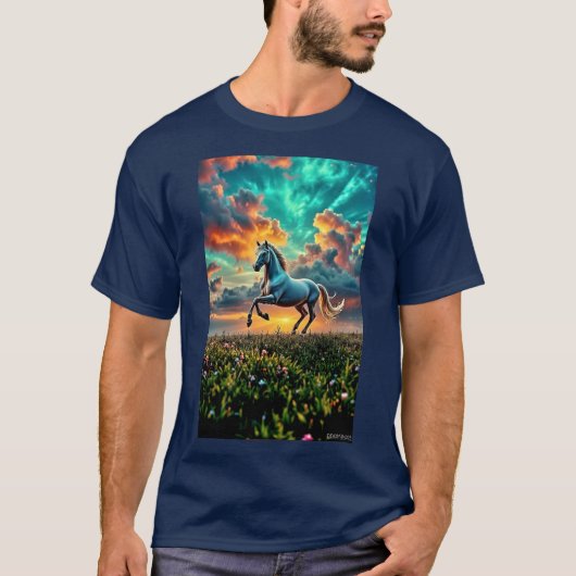 Wild White Horse T-shirt (Voorkant)