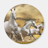 Wild White Horses Magneet (Voorkant)