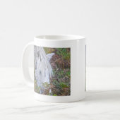 Wild White New Forest Pony Grazing op Bracken Koffiemok (Voorkant links)