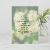 Wild White Rambling Rozen Floral Party Kaart (Staand voorkant)