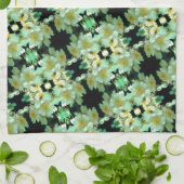 Wild White Rambling Rozen Floral Pattern Theedoek (Gevouwen)