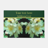 Wild White Rambling Rozen Flower Personalized Deurmat (Voorkant)