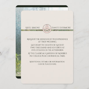 Wild White Rose Triquetra Handfasting Verticaal Kaart