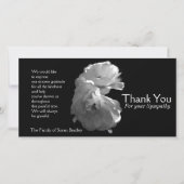 Wild White Roses 3 Sympathie Bedankkaart (Voorkant)