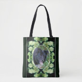 Wild White Roses Creëer Uw Eigen Huisdier Foto Tote Bag (Voorkant)