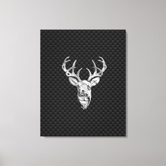 Wild White Tail Deal on Carbon Fibre Style Print (Voorkant)