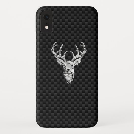 Wild White Tail Deal on Carbon Fibre Style Print Case-Mate iPhone Case (Achterkant)