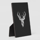 Wild White Tail Deal on Carbon Fibre Style Print Fotoplaat (Zijkant)
