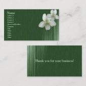 Wild White Violet Elegant Visitekaartje (Voorkant / Achterkant)