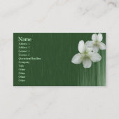 Wild White Violet Elegant Visitekaartje (Voorkant)