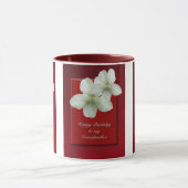 Wild White Violet grootmoeder Happy Birthday Mok (Midden)