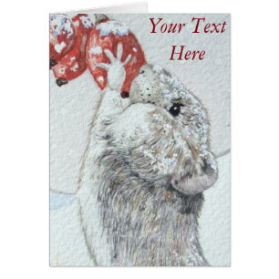 wild wild met een schattige muis met sneeuwscène