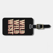 Wild Wild West Bagagelabel (Voorkant horizontaal)