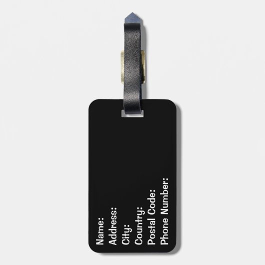 Wild Wild West Bagagelabel (Achterkant verticaal)