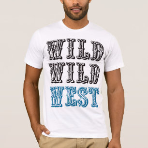 Wild Wild West. -Blauw T-shirt