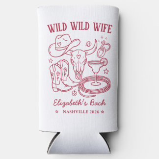 Wild Wild West Cowgirl Westers Feestelijke Bruidsm Seltzer Blikjeskoeler
