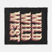 Wild Wild West Fleece Deken (Voorkant (Horizontaal))