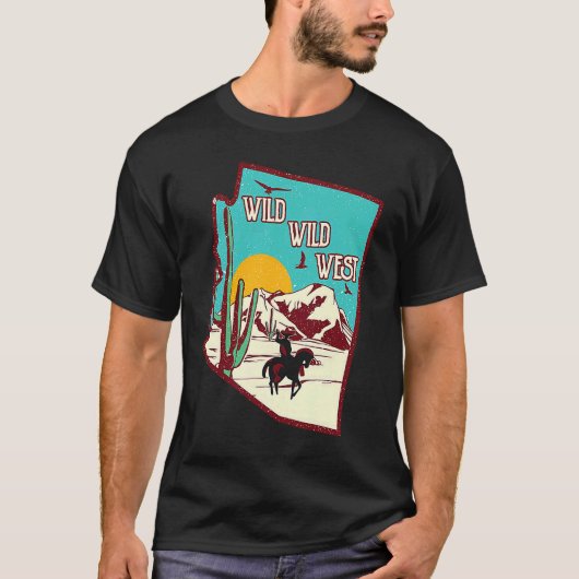 Wild Wild West Western Life Southwest Desert Vibes T-shirt (Voorkant)