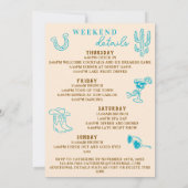 Wild Wild Wife 4-daagse reisroute vrijgezellenfees Kaart (Achterkant)