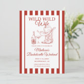 Wild Wild Wife Bachelorette Kaart (Staand voorkant)