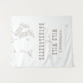 Wild Wild Wife Bachelorette Tapestry Sign Wandkleed (Voorkant (horizontaal))