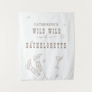 Wild Wild Wife Bachelorette Tapijt Bord  Wandkleed