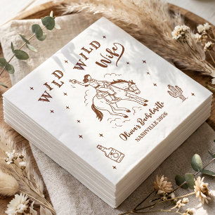 Wild Wild Wife Western Bachelorette Feest Servet