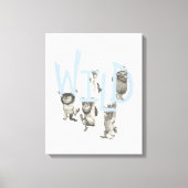 WILD | Wilde dingen en Max - Blauw Canvas Afdruk (Voorkant)
