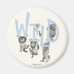 WILD Wilde dingen en Max - Blauw Magneet