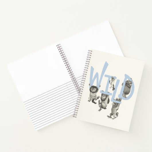 WILD | Wilde dingen en Max - Blauw Notitieboek (Binnen)