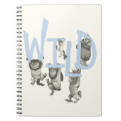 WILD | Wilde dingen en Max - Blauw Notitieboek (Voorkant)
