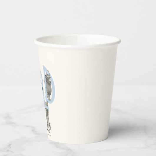 WILD | Wilde dingen en Max - Blauw Papieren Bekers (Links)