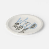 WILD | Wilde dingen en Max - Blauw Papieren Bordje (Gekanteld)