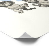 WILD | Wilde dingen en Max - Blauw Poster (Hoek)