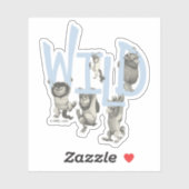 WILD | Wilde dingen en Max - Blauw Sticker (Vel)