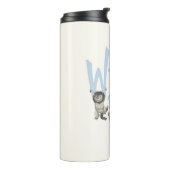 WILD | Wilde dingen en Max - Blauw Thermosbeker (Gedraaid links)