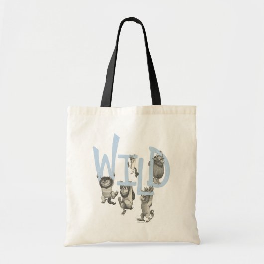 WILD | Wilde dingen en Max - Blauw Tote Bag (Voorkant)