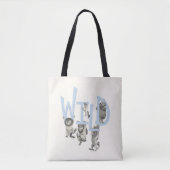 WILD | Wilde dingen en Max - Blauw Tote Bag (Voorkant)