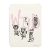 WILD | Wilde dingen en Max - Roze Magneet (Verticaal)