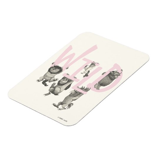 WILD | Wilde dingen en Max - Roze Magneet (Linkerzijde)