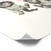 WILD | Wilde dingen en Max - Roze Poster (Hoek)