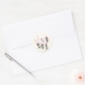 WILD | Wilde dingen en Max - Roze Ronde Sticker (Envelop)