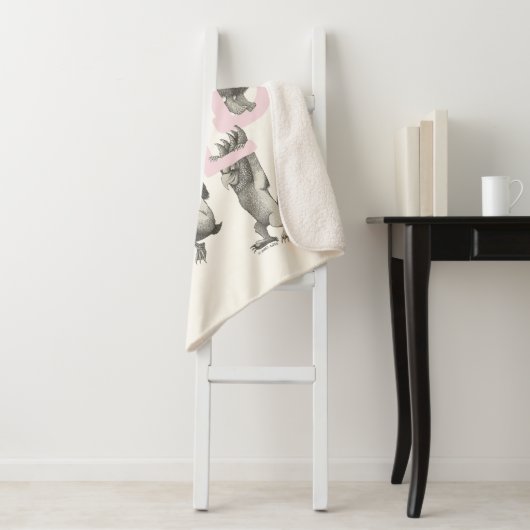 WILD | Wilde dingen en Max - Roze Sherpa Deken (In situ)